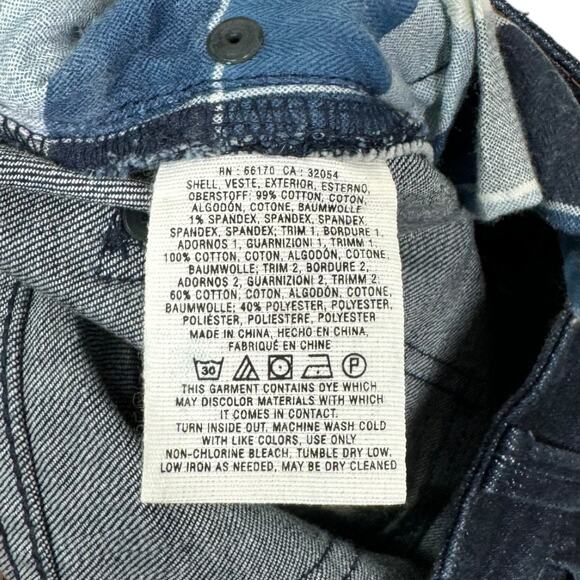 Anthropologie Pilcro Stet Embroidered Cuff Jeans 26 Straight Ankle Patchwork - Picture 7 of 8